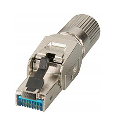 Osłonka i wtyk sieciowy RJ45, GG45, TERA