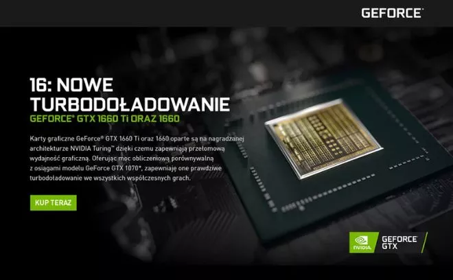 Nowe Turbodoładowanie GeForce GTX 1660 Ti oraz 1660