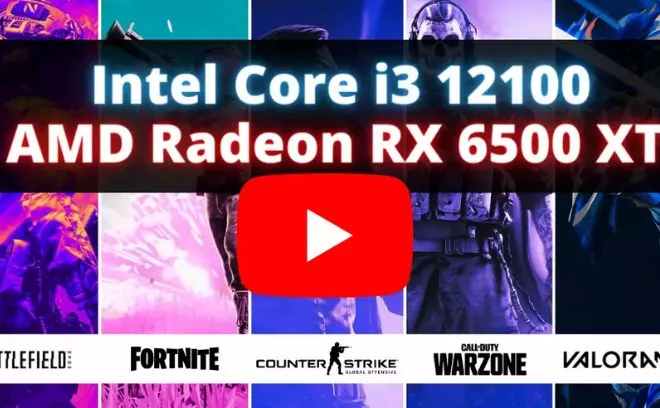 Tani komputer gamingowy - test i3 12100 z RX 6500XT w pięciu grach e-sportowych