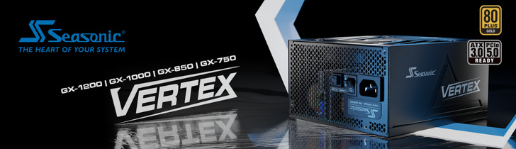 Zasilacze Seasonic Vertex GX 80Plus Gold ATX 3.0