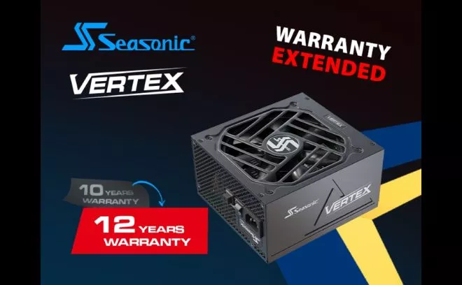 Seasonic wydłuża gwarancję na zasilacze VERTEX aż do 12 lat