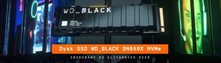 WD Black SSD SN850X - zbudowany do elitarnych gier