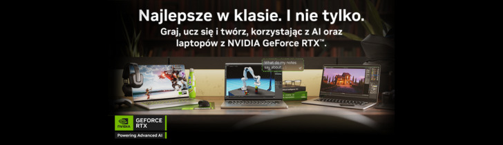 Laptopy z NVIDIA GeForce RTX. Najlepsze w klasie. I nie tylko.