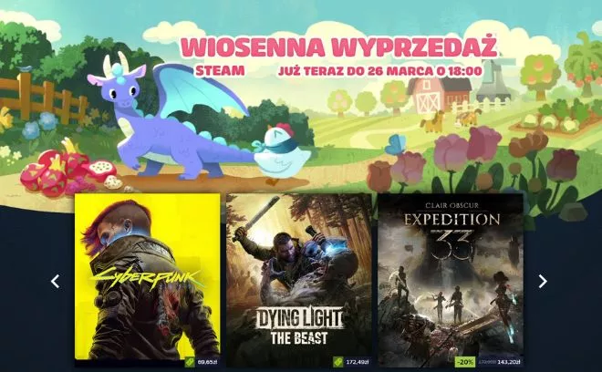 Wiosenna wyprzedaż Steam 2026