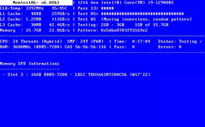 Memtest86 8.10 z lepszym wsparciem dla Intel Panther Lake