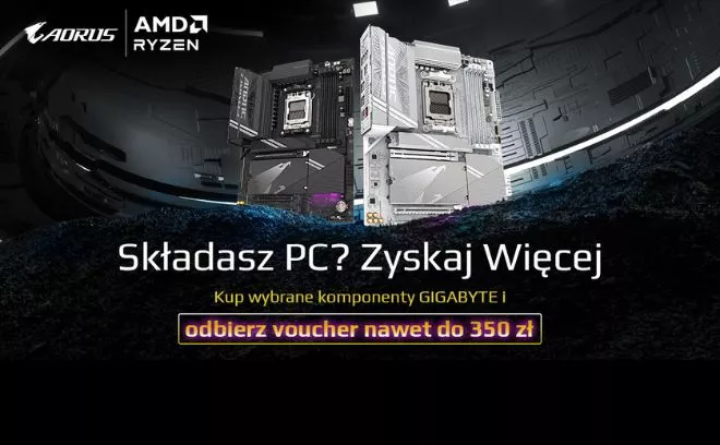 Składasz PC? Zyskaj więcej. Kup wybrane komponenty GIGABYTE i odbierz voucher nawet do 350 zł