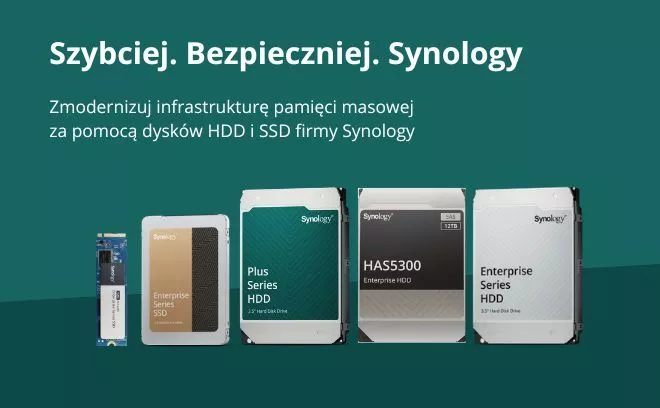 Dyski Synology HDD i SSD do NAS - przegląd serii Plus, Enterprise i NVMe