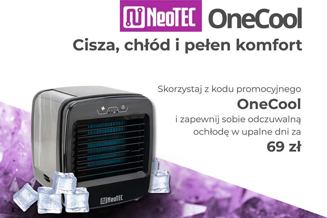 NeoTEC OneCool - mały klimator, duża ulga w upalne dni już za 69 zł