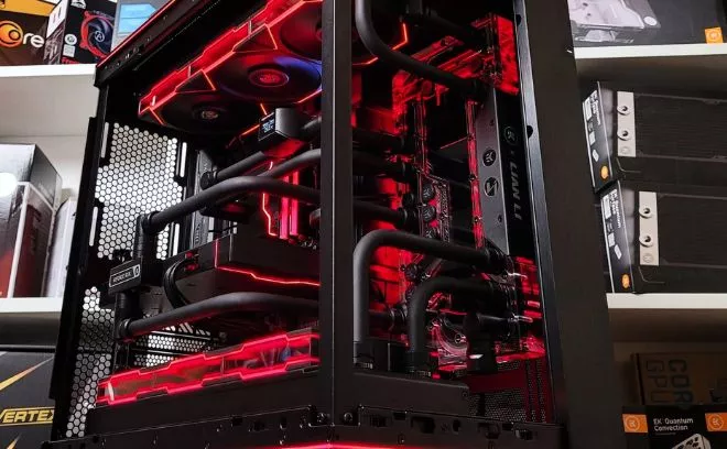Chłodzenie wodne custom loop w obudowie Lian Li EVO - projekt 