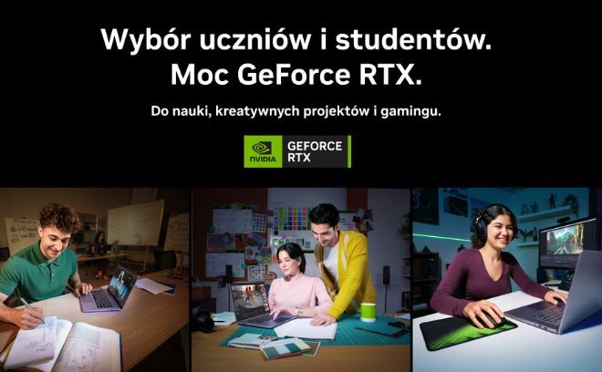GeForce Back to School. Laptopy wyposażone w karty GeForce RTX z serii 50