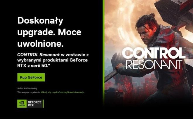 Odbierz grę CONTROL Resonant w zestawie z wybranymi produktami GeForce RTX z serii 50