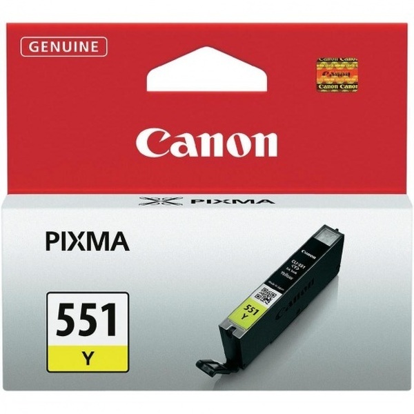 Zdjęcie produktu: Tusz Canon 551 CLI-551Y Yellow 6511B001 Zdjęcie produktu: Tusz Canon 551 CLI-551Y Yellow 6511B001