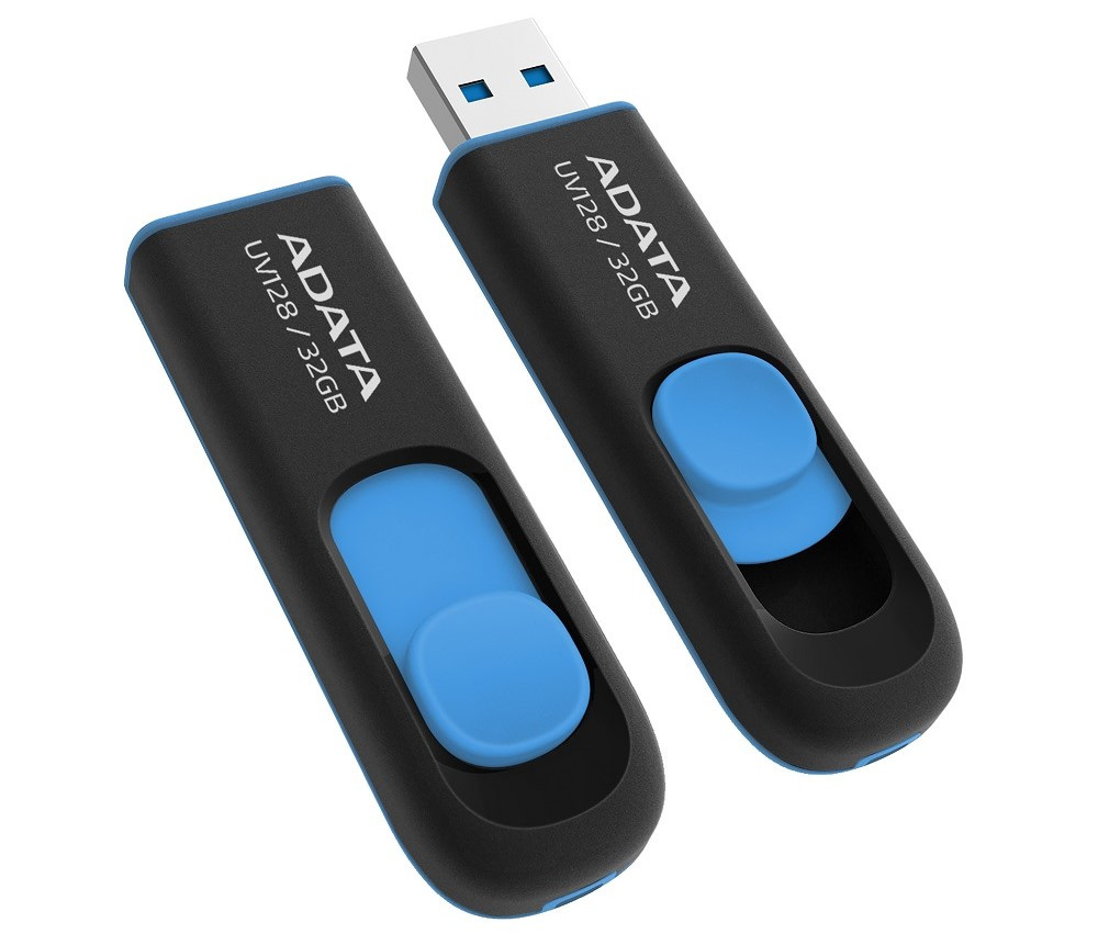 Adata DashDrive UV128 32GB czarno-niebieski