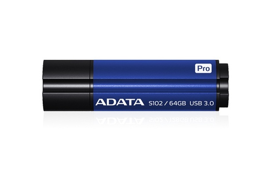 Zdjęcie produktu: Pendrive Adata DashDrive Elite S102 Pro 64GB USB3.0 niebieski - 100MB / 50MB
