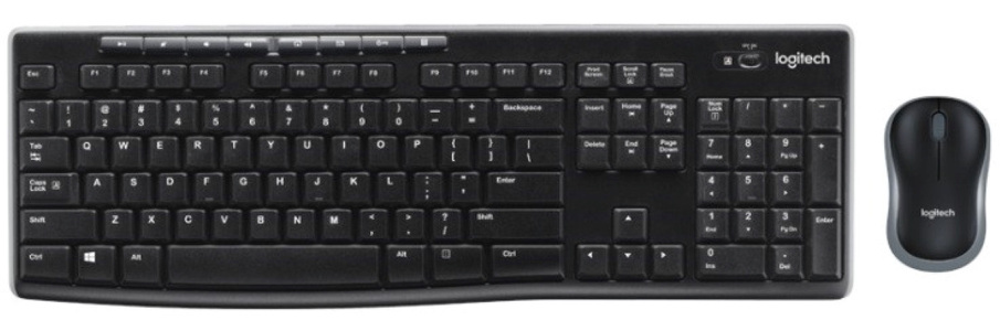 Miniatura produktu: Logitech 920-004508 Zestaw Wireless Desktop MK270