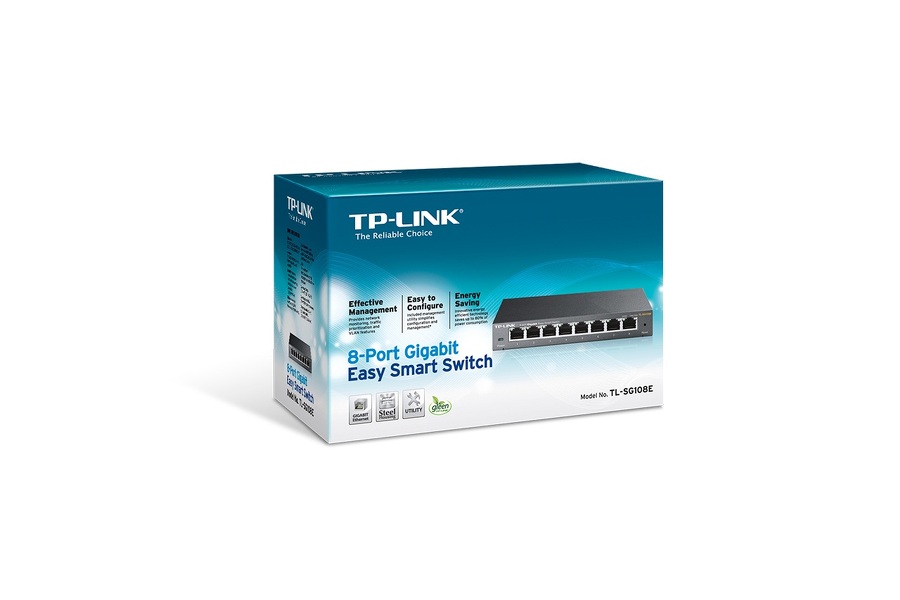 Zdjęcie produktu: TP-Link TL-SG108E Switch 8x10/100/1000Mbps Zdjęcie produktu: TP-Link TL-SG108E Switch 8x10/100/1000Mbps