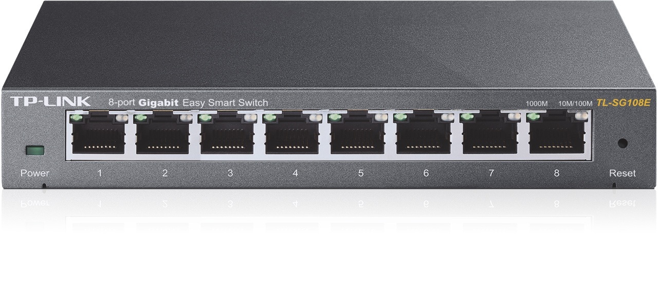 TP-Link TL-SG108E Switch 8x10/100/1000Mbps TP-Link TL-SG108E Switch 8x10/100/1000Mbps