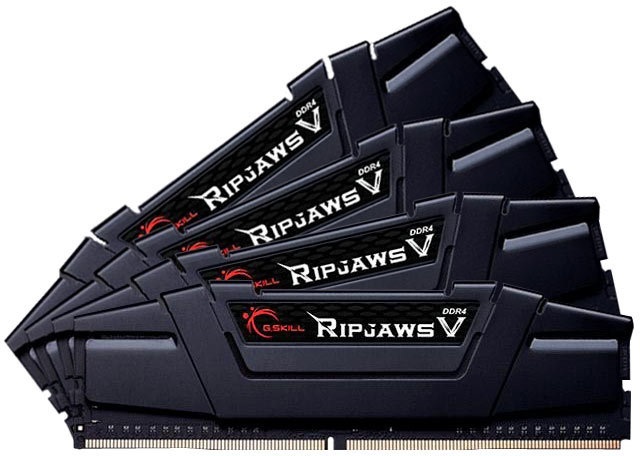 Pamięć G.Skill RipjawsV DDR4 32GB (4x8GB) 3200MHz 16 rev2 XMP2 Black [F4-3200C16Q-32GVKB]