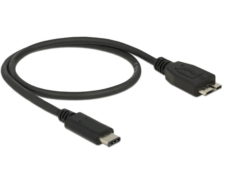 Zdjęcie produktu: Delock 83676 kabel USB Type-C (M)-Micro BM 50cm 3.1 Czarny