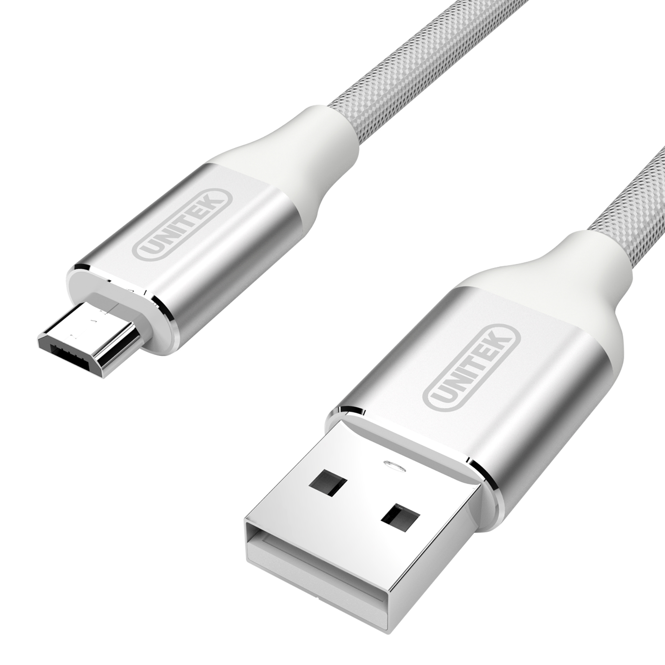 Unitek Premium przewód USB-microUSB Nylon Silver (Y-C4026ASL) Unitek Premium przewód USB-microUSB Nylon Silver (Y-C4026ASL)
