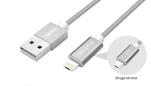 Unitek Mobile HYBRID microUSB/Lightning Gray (Y-C4023GY) Unitek Mobile HYBRID microUSB/Lightning Gray (Y-C4023GY)
