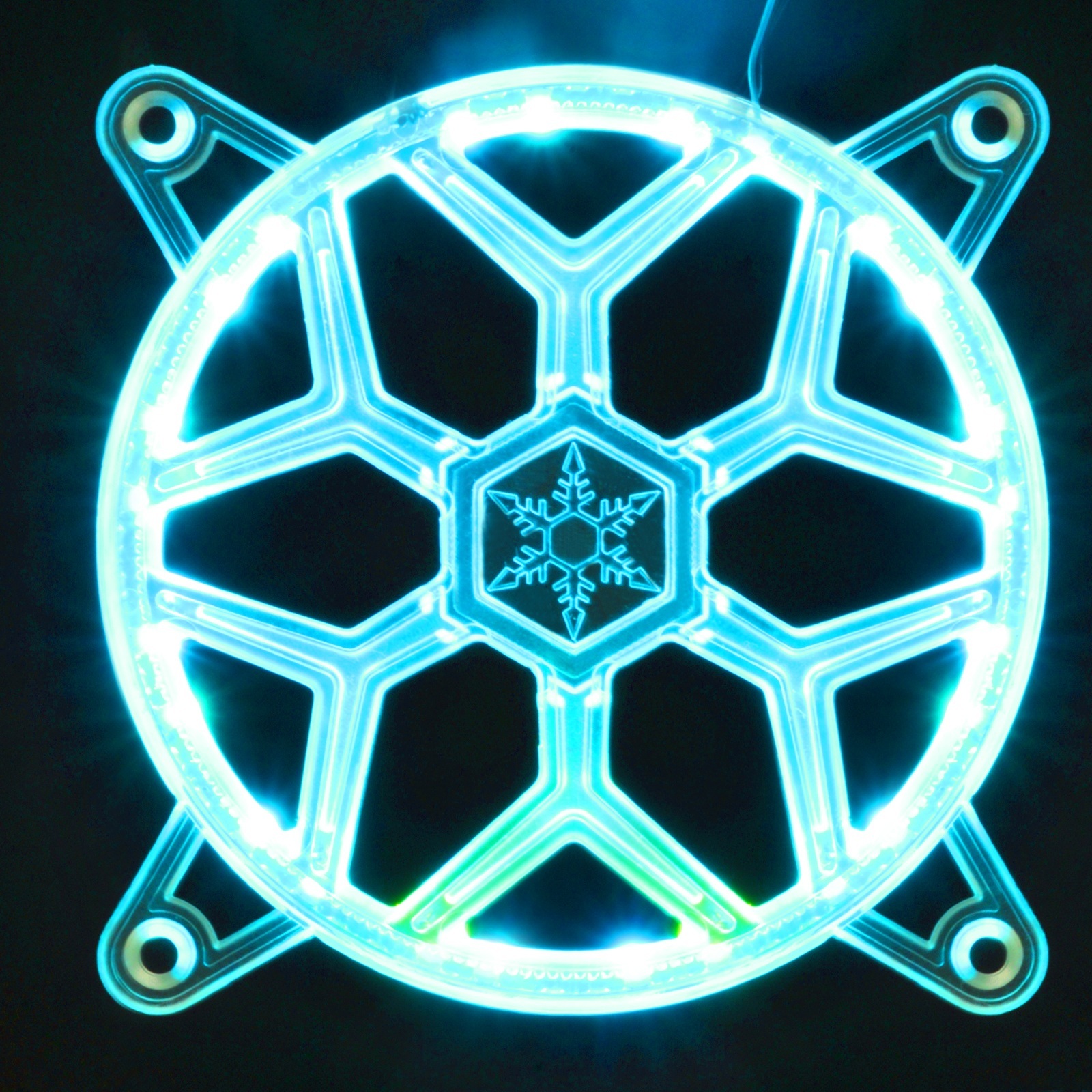 Grill na wentylator SilverStone SST-FG141 140mm, pasek LED RGB, 28 diód