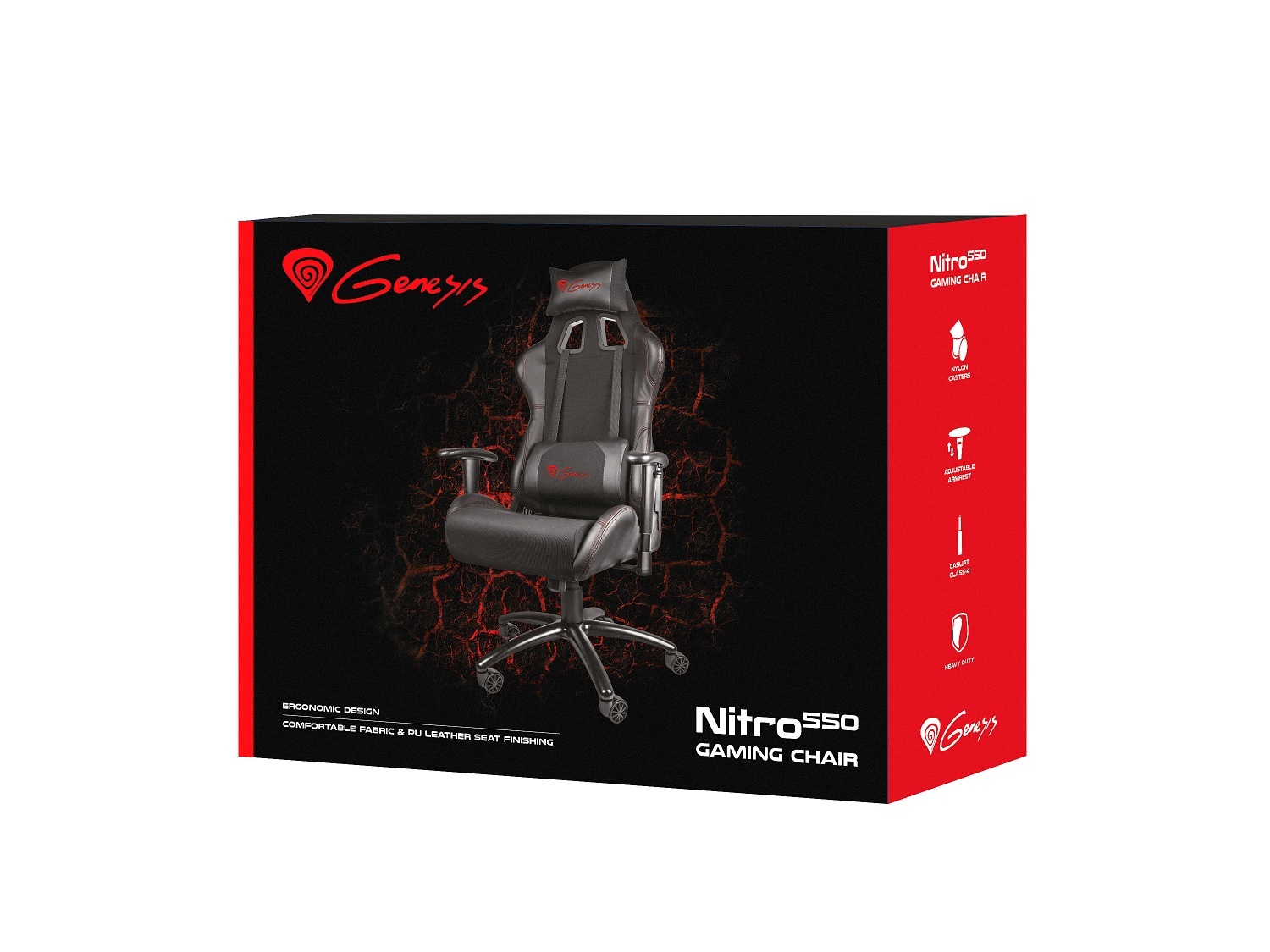 Fotel gamingowy Genesis Nitro 550 Black, NFG-0893