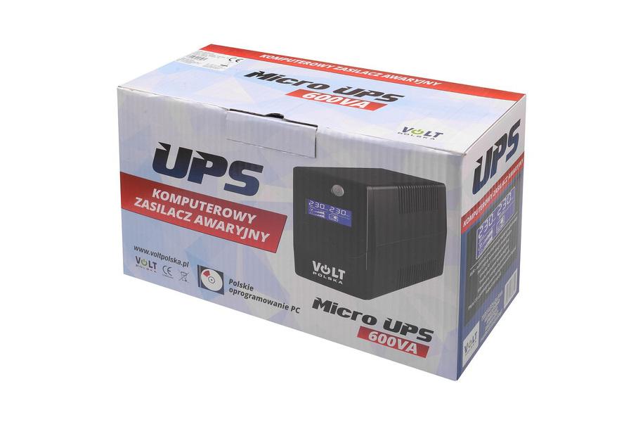 Zdjęcie produktu: Volt MicroUPS 600VA 360W 7Ah (5UP0600070)