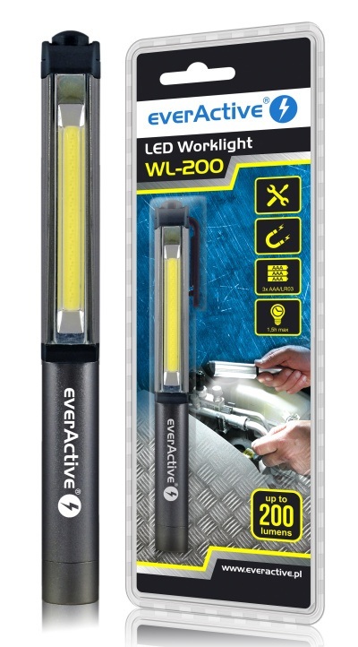 Latarka warsztatowa inspekcyjna COB LED everActive WL-200 3W