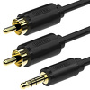 Miniatura zdjęcia: Unitek Przewód miniJack 3,5mm (M)- 2x RCA (M) GOLD 1,5m (Y-C938BK)