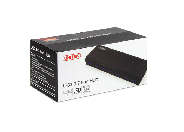 Unitek HUB 7x USB 3.0 z zasilaczem (Y-3184)
