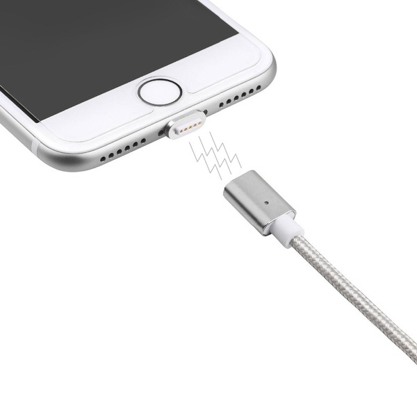 Zdjęcie produktu: Kabel magnetyczny Maclean MCE160, wtyk micro USB, srebrny, szybkie ładowanie