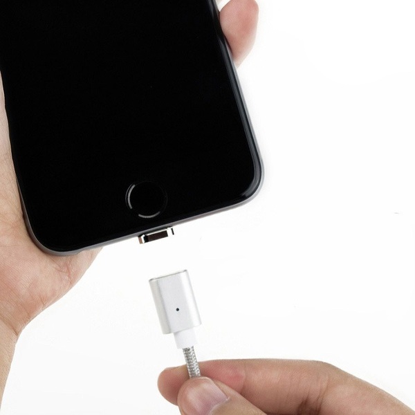 Zdjęcie produktu: Kabel magnetyczny Maclean MCE160, wtyk micro USB, srebrny, szybkie ładowanie