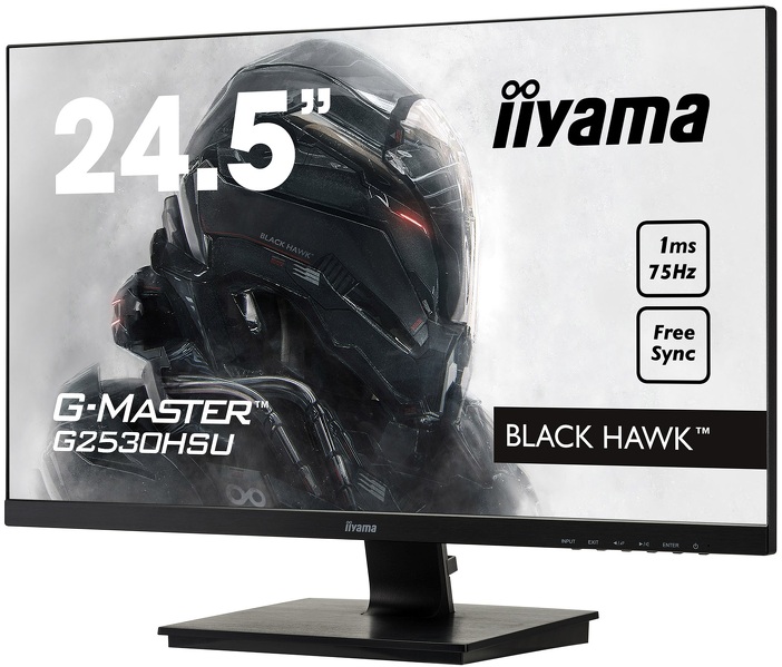 Zdjęcie produktu: iiyama G-Master G2530HSU-B1 Black Hawk 24,5" FHD 1ms 75Hz FreeSync - z gwarancją iiyama 3 lata - zero martwych pikseli 30 dni