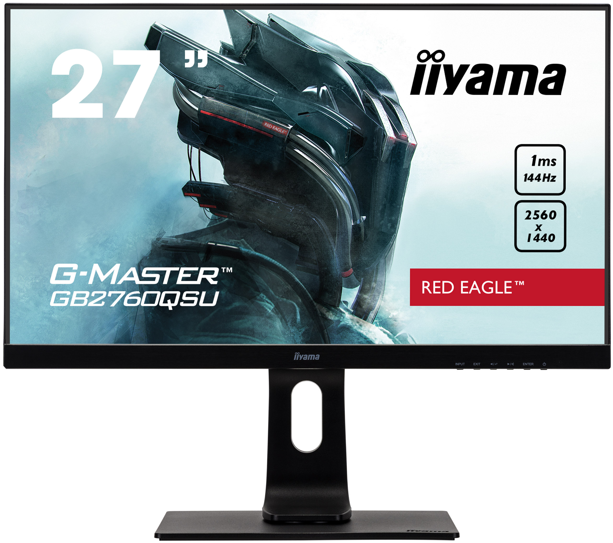 iiyama G-Master GB2760QSU-B1 Red Eagle 27" WQHD 1ms 144Hz FreeSync PIVOT - z gwarancją iiyama 3 lata - zero martwych pikseli 30 dni