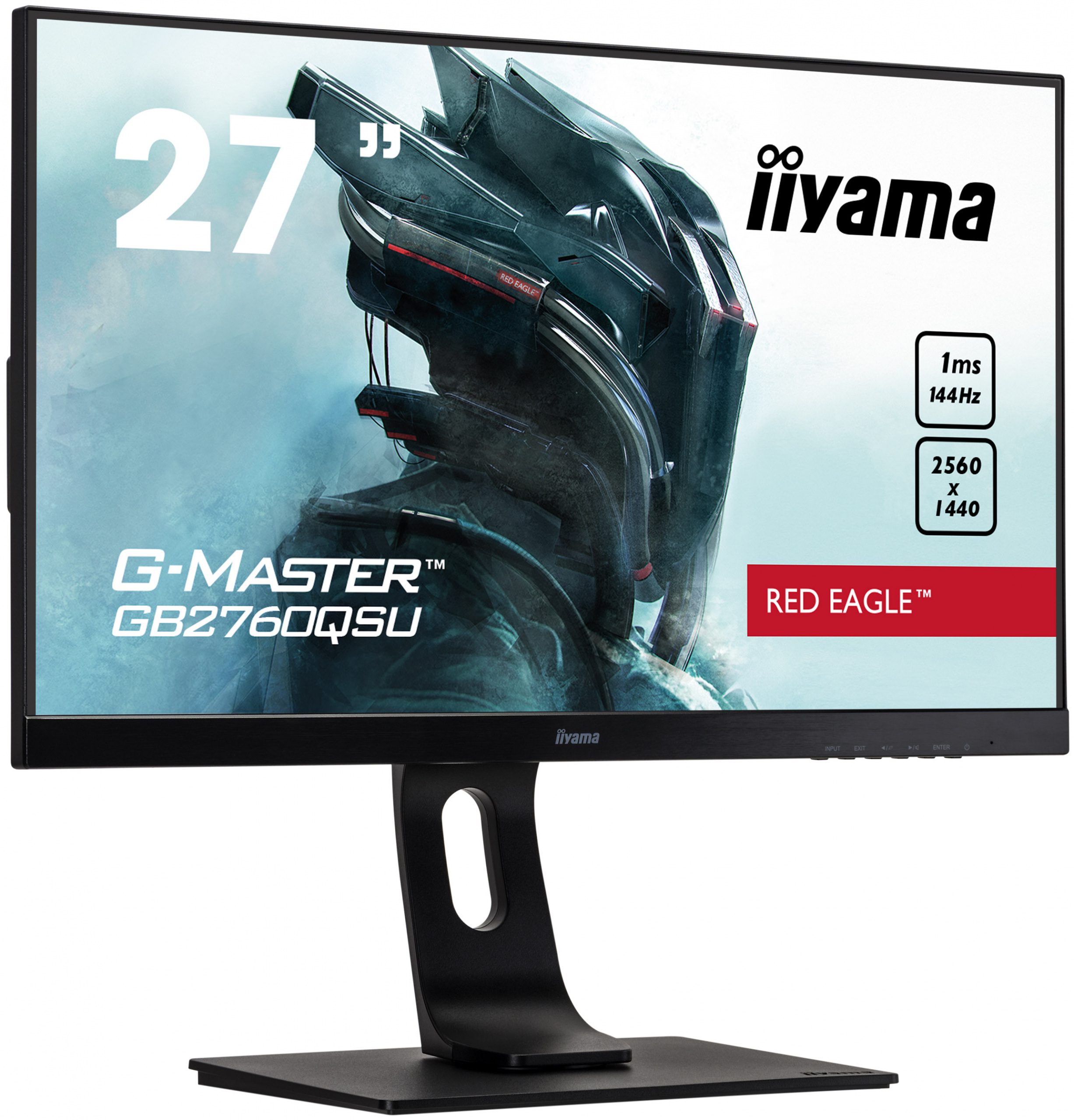 iiyama G-Master GB2760QSU-B1 Red Eagle 27" WQHD 1ms 144Hz FreeSync PIVOT - z gwarancją iiyama 3 lata - zero martwych pikseli 30 dni