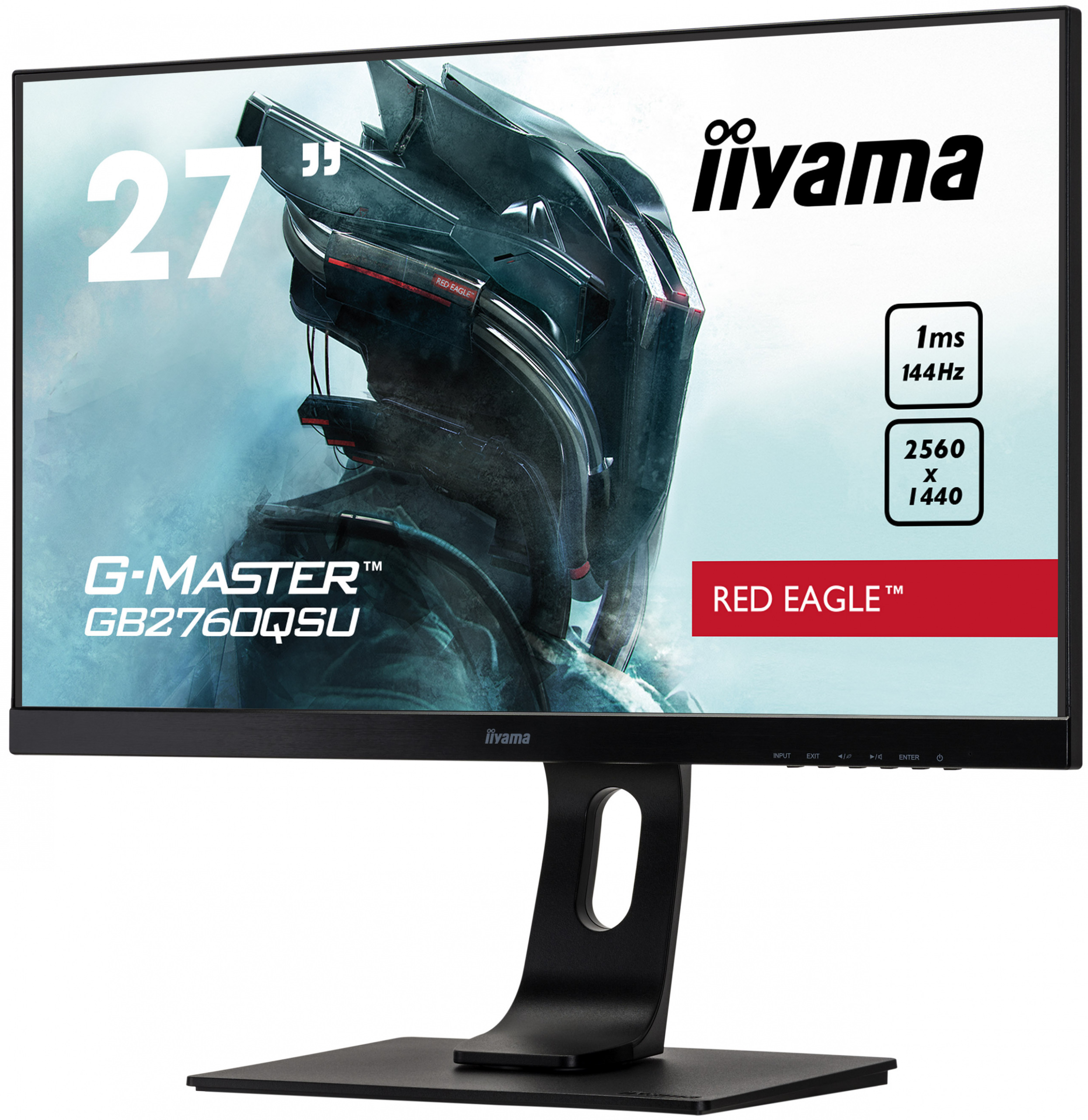 iiyama G-Master GB2760QSU-B1 Red Eagle 27" WQHD 1ms 144Hz FreeSync PIVOT - z gwarancją iiyama 3 lata - zero martwych pikseli 30 dni