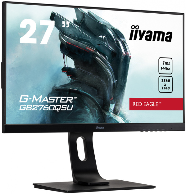 Zdjęcie produktu: iiyama G-Master GB2760QSU-B1 Red Eagle 27" WQHD 1ms 144Hz FreeSync PIVOT - z gwarancją iiyama 3 lata - zero martwych pikseli 30 dni