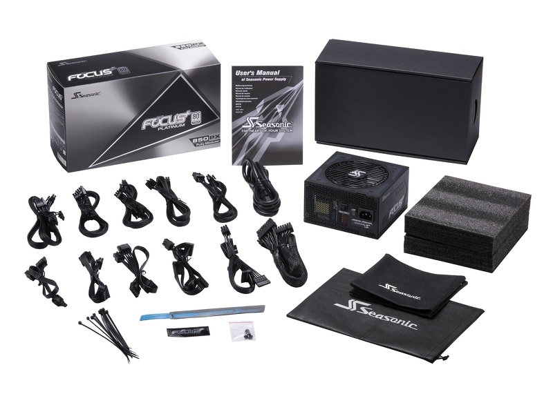 Zdjęcie produktu: Zasilacz Seasonic FOCUS Plus Platinum 850 (SSR-850PX) 80Plus Platinum 850W