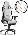 Fotel noblechairs EPIC, biały, czarne obszycie (NBL-PU-WHT-001)