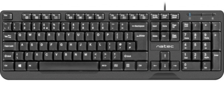 Miniatura produktu: Klawiatura Natec Trout Slim, czarna, NKL-0967