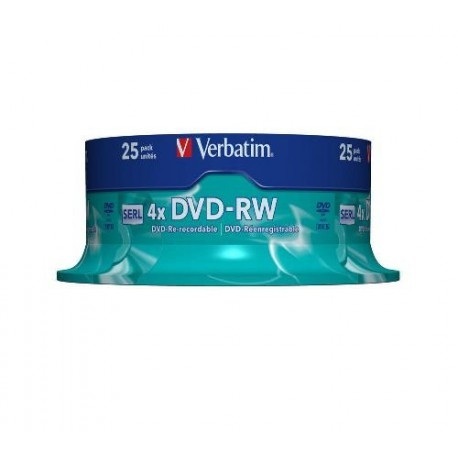 Verbatim DVD-RW 4,7GB x4 25szt Cake