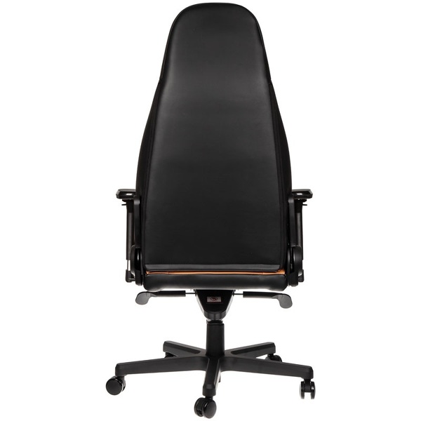 Zdjęcie produktu: Fotel noblechairs ICON, naturalna skóra, koniakowy / czarny, szare obszycie, NBL-ICN-RL-CBK