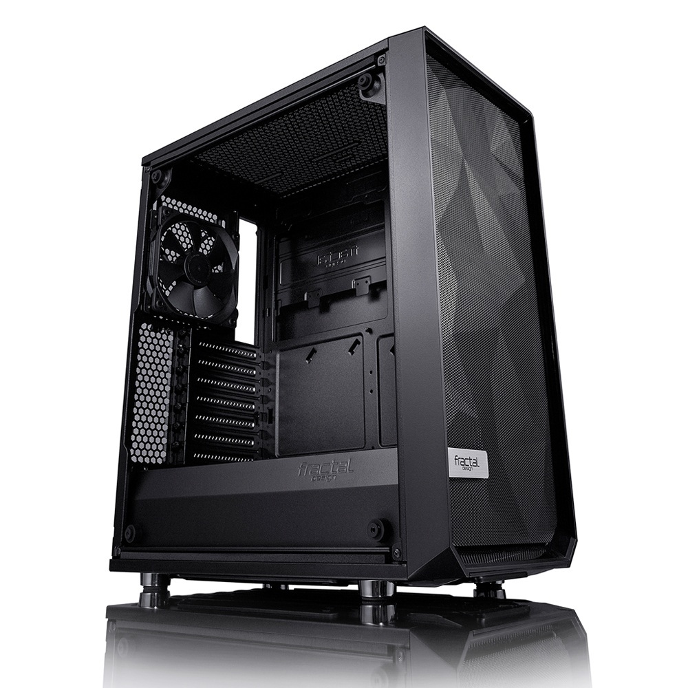 Obudowa do komputera Fractal Design Meshify C Dark TG (FD-CA-MESH-C-BKO-TG), czarna z oknem, hartowane szklo Obudowa do komputera Fractal Design Meshify C Dark TG (FD-CA-MESH-C-BKO-TG), czarna z oknem, hartowane szklo