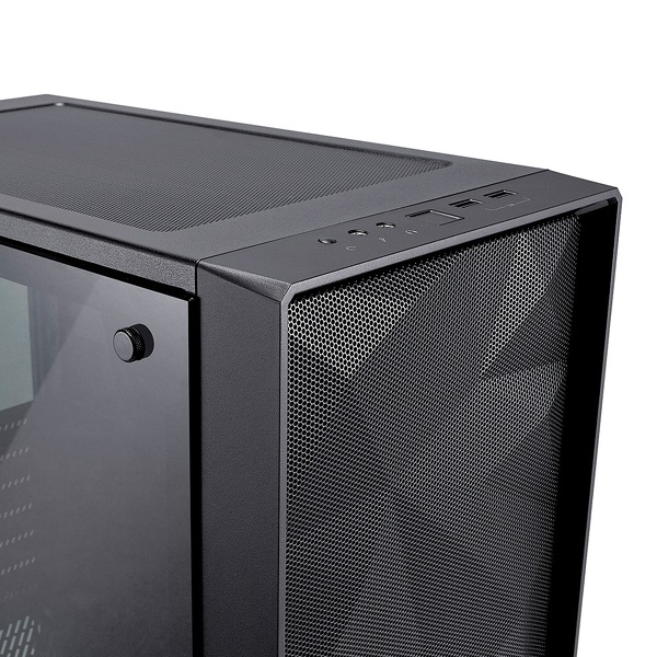 Zdjęcie produktu: Obudowa do komputera Fractal Design Meshify C Dark TG (FD-CA-MESH-C-BKO-TG), czarna z oknem, hartowane szklo Zdjęcie produktu: Obudowa do komputera Fractal Design Meshify C Dark TG (FD-CA-MESH-C-BKO-TG), czarna z oknem, hartowane szklo