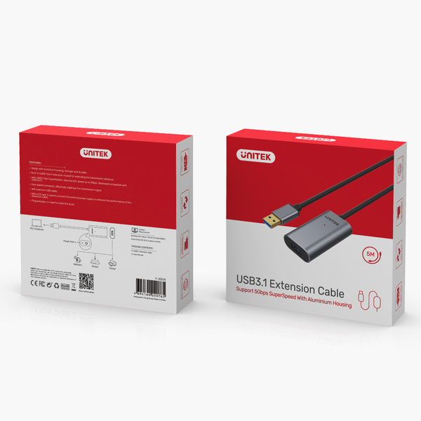 Zdjęcie produktu: Unitek Wzmacniacz sygnału USB 3.0 5M Y-3004