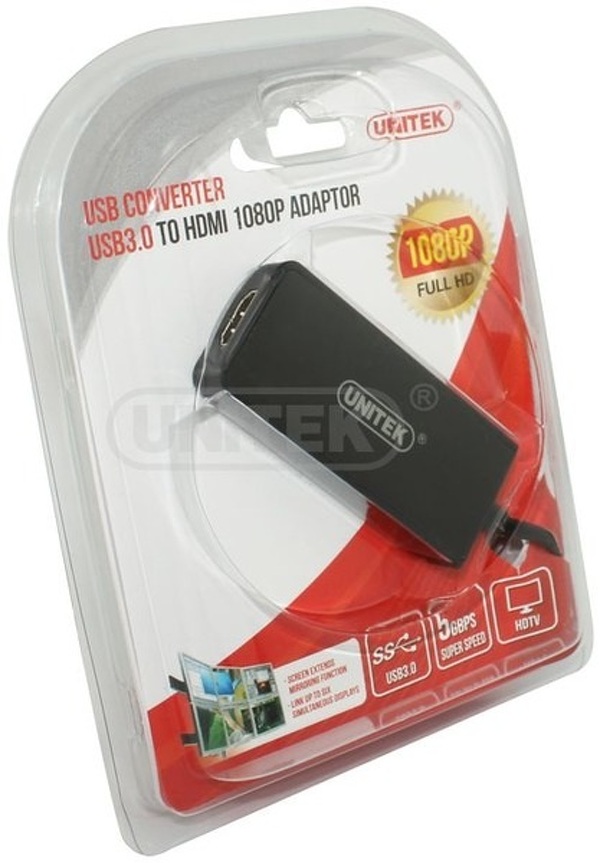 Zdjęcie produktu: Unitek Konwerter USB 3.0 1x HDMI (Y-3702) Zdjęcie produktu: Unitek Konwerter USB 3.0 1x HDMI (Y-3702)