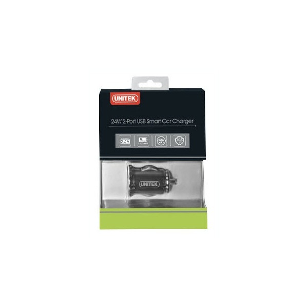 Zdjęcie produktu: Ładowarka samochodowa Unitek SMART 2xUSB 24W (Y-P540)