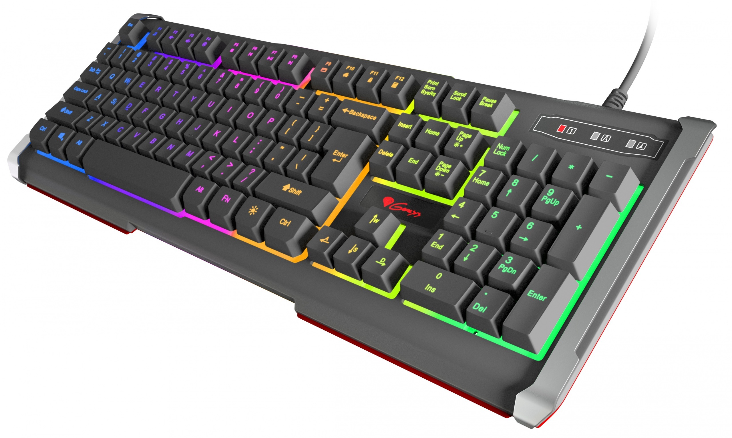 Klawiatura Genesis Rhod 400 RGB, podświetlana dla graczy, NKG-0993