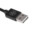 Miniatura zdjęcia: SilverStone CPU03G Jet Black, obustronny kabel USB-A do Lightning, certyfikat Apple MFi, czarny